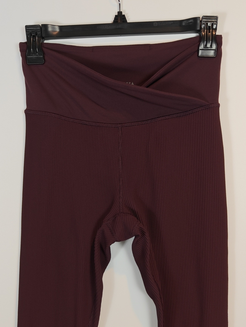 ATHLETA Elation Crossover Rib 7/8 Tight Flame Orange Plum Purple Size S Lot of 2 - Picture 5 of 16